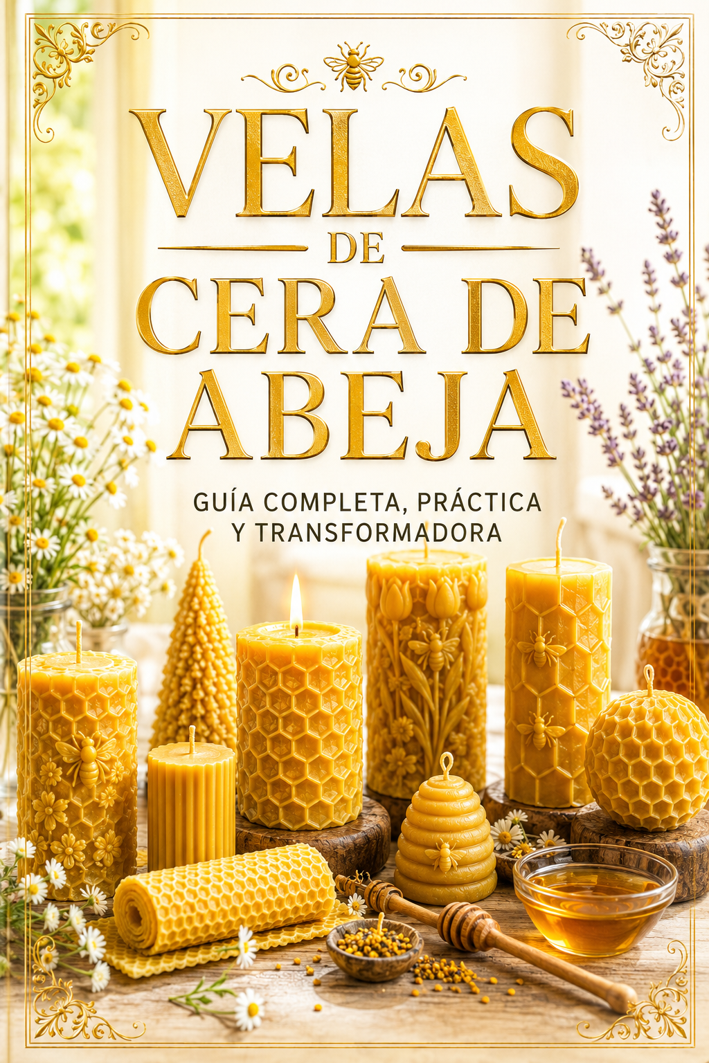 velas de cera de abeja